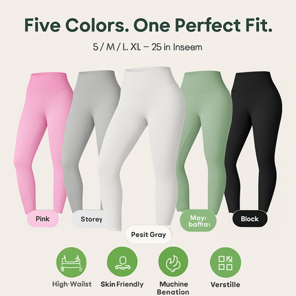 Women's High Waist Leggings with Tummy Control