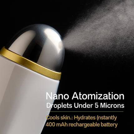 Handheld car massage atomizer for nano mist hydration