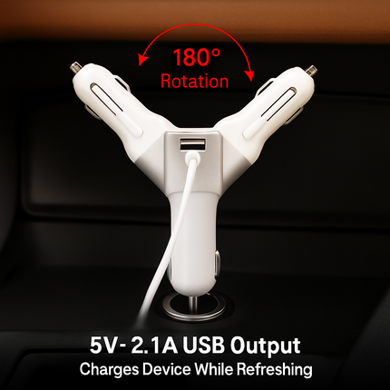 Handheld car massage atomizer for nano mist hydration