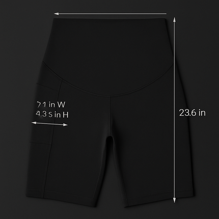 Maternity Shorts Seamless Pregnancy Yoga with Pockets