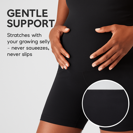 Maternity Shorts Seamless Pregnancy Yoga with Pockets