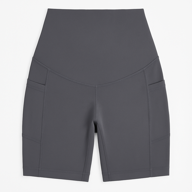 Maternity Shorts Seamless Pregnancy Yoga with Pockets