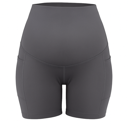 Maternity Shorts Seamless Pregnancy Yoga with Pockets