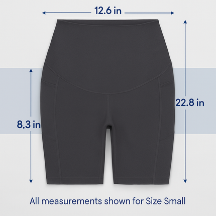 Maternity Shorts Seamless Pregnancy Yoga with Pockets