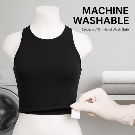 Cropped Tank Top for Women: Sleeveless, High Neck