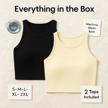 Cropped Tank Top for Women: Sleeveless, High Neck