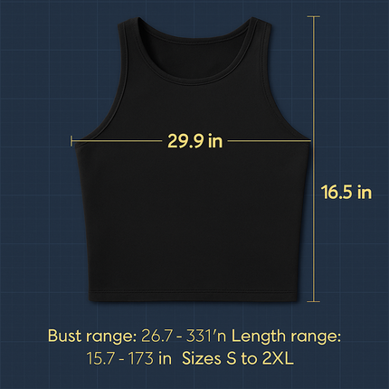 Cropped Tank Top for Women: Sleeveless, High Neck
