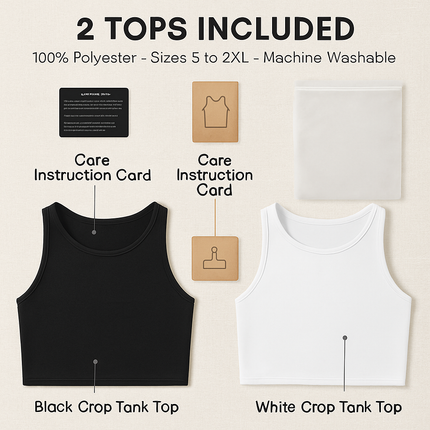 Cropped Tank Top for Women: Sleeveless, High Neck