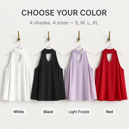 Off-the-Shoulder Blouse with V-Neck and Long Sleeves