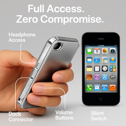 Aluminum Case for iPhone 4/4s - Slim Protective Cover