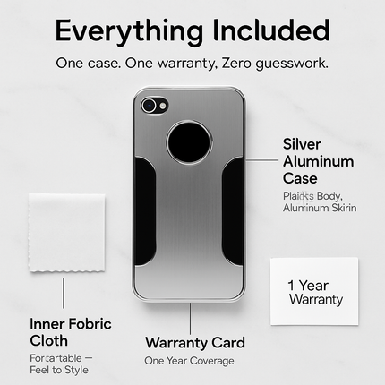 Aluminum Case for iPhone 4/4s - Slim Protective Cover