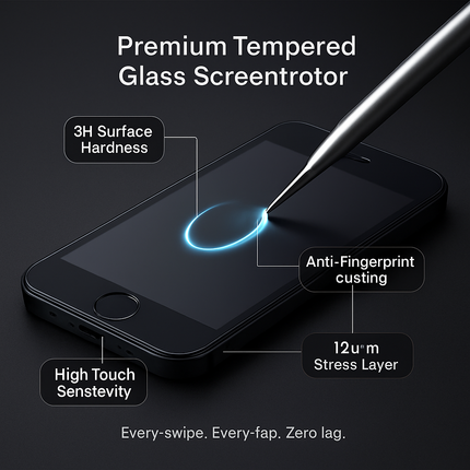 Tempered Glass Screen Protector for iPhone 5