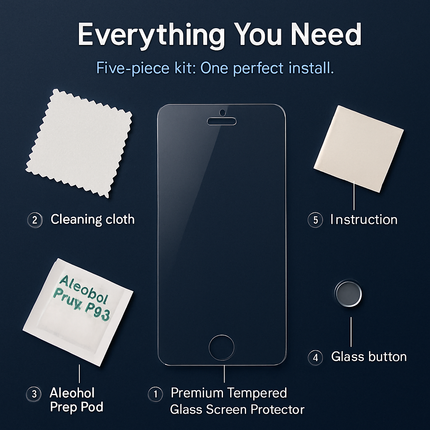 Tempered Glass Screen Protector for iPhone 5