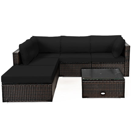 6 Pieces Outdoor Patio Rattan