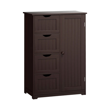 Standing Indoor Wooden Cabinet with 4 Drawers