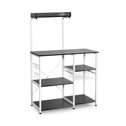 4 Tier Vintage Kitchen Baker's Rack Utility Microwave Stand-Coffee