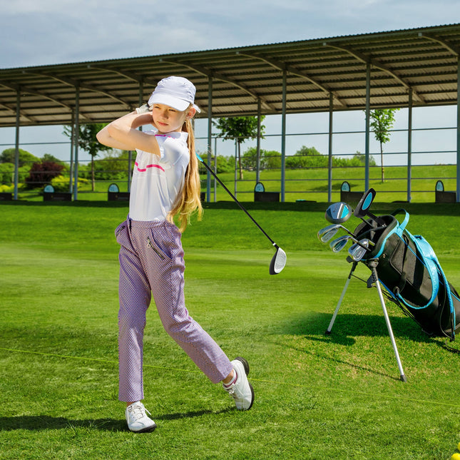 Junior Complete Golf Club Set with Stand Bag Rain Hood