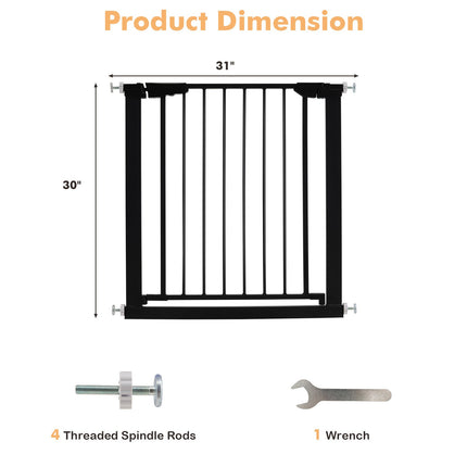 30-32.5 Inch Wide Safety Gate with 30 Inch Scientific Height
