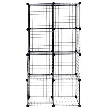 DIY 8 Cube Grid Wire Cube Shelves