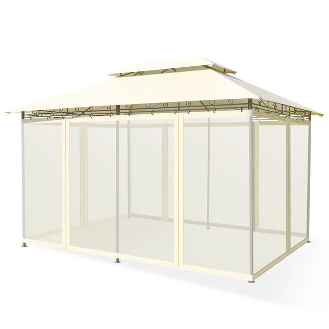 10 Feet x 13 Feet Tent Canopy Shelter with Removable Netting Sidewall