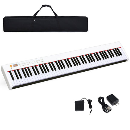 88-Key Portable Full-Size Semi-weighted Digital Piano Keyboard