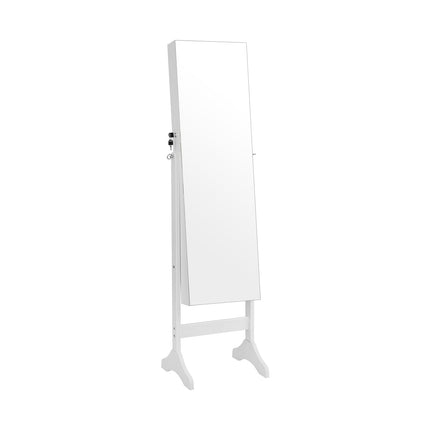 Standing Jewelry Cabinet with Full Length Mirror