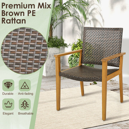 9-Piece Expandable Patio Dining Set for Deck and Garden