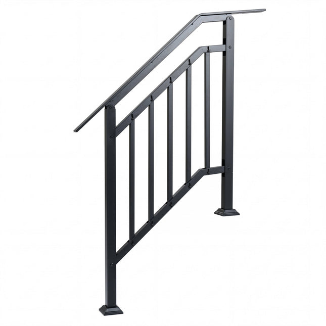 2 Pack Outdoor Handrails for Steps with Adjustable Angle