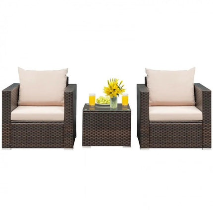 6-Piece Patio Furniture Set with Inflatable Water Slide Park