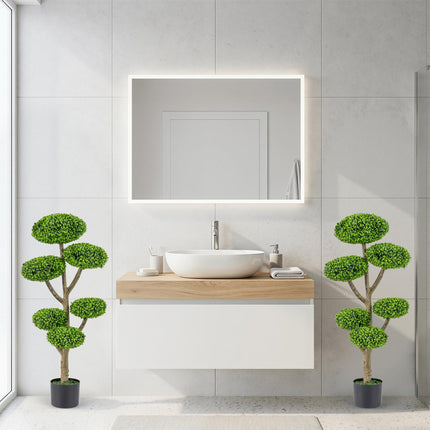 6-Ball Topiary Tree Set of 2 with Weighted Base