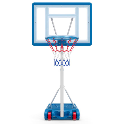 Adjustable Pool Basketball Hoop with Shatterproof Backboard