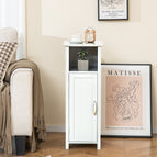 Door Freestanding Bathroom Cabinet With Open Shelf